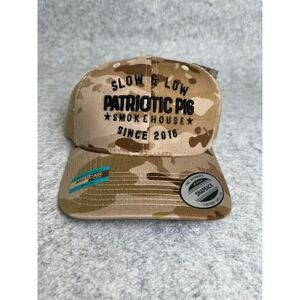 Patriotic Pig "Slow & Low" Smokehouse Snapback Cap NWT